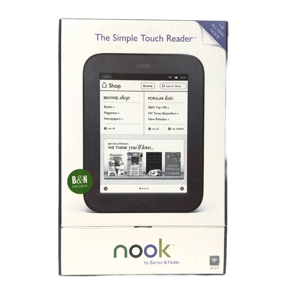 Barnes & Noble Nook Simple Touch Reader Wi-Fi 6” eReader